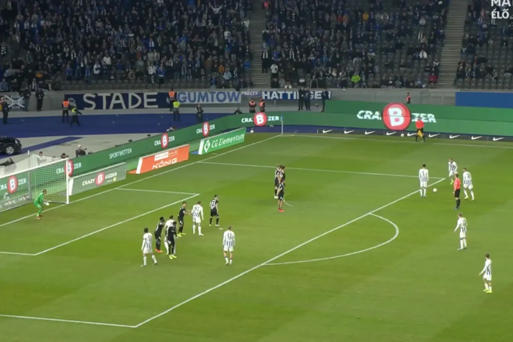 Hatalmas gólt lőtt Dárdai Palkó szabadrúgásból a Herthában
