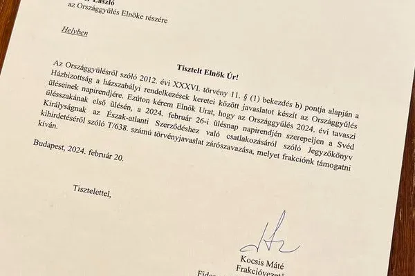 Fidesz parliamentary group now supports Swedish NATO membership