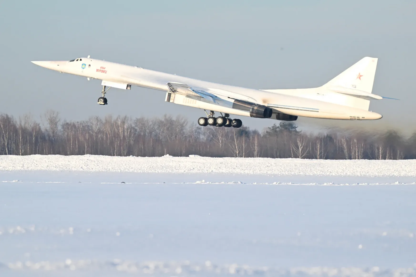 Vladimir Putin flew a supersonic nuclear bomber