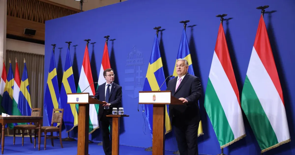 Sweden and Hungary pledge to fight for each other once both are in NATO Sweden and Hungary pledge to fight for each other once both are in NATO