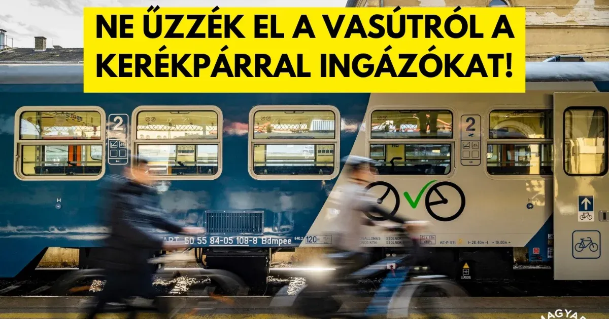 Úri hobbivá tette a bringaszállítást a MÁV, pedig eddig sokan így ingáztak
