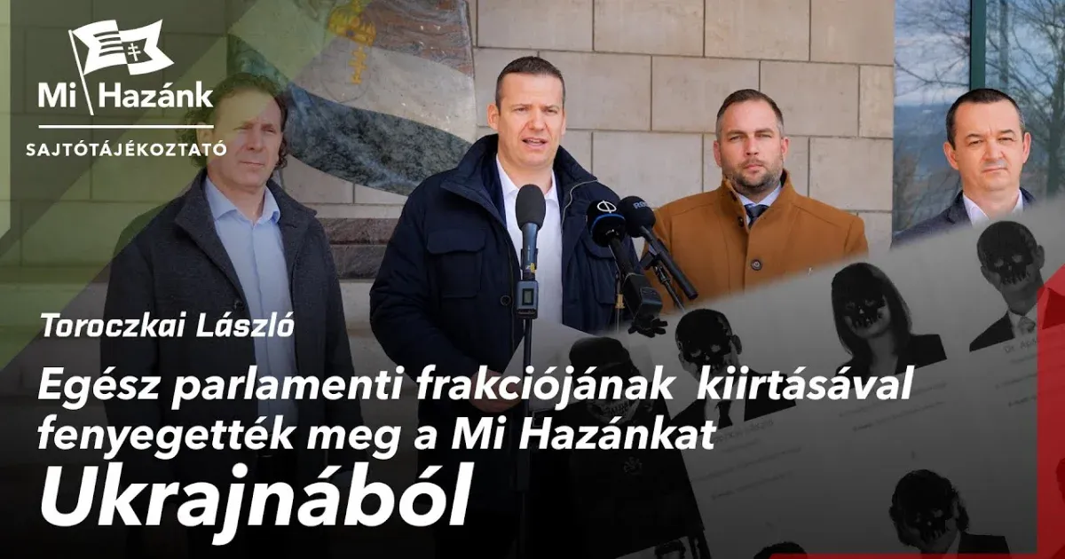 A Mi Hazánk szerint ukrán fegyveresek fenyegetik őket, feljelentést is tettek ellenük, de a rendőrség nem tud erről