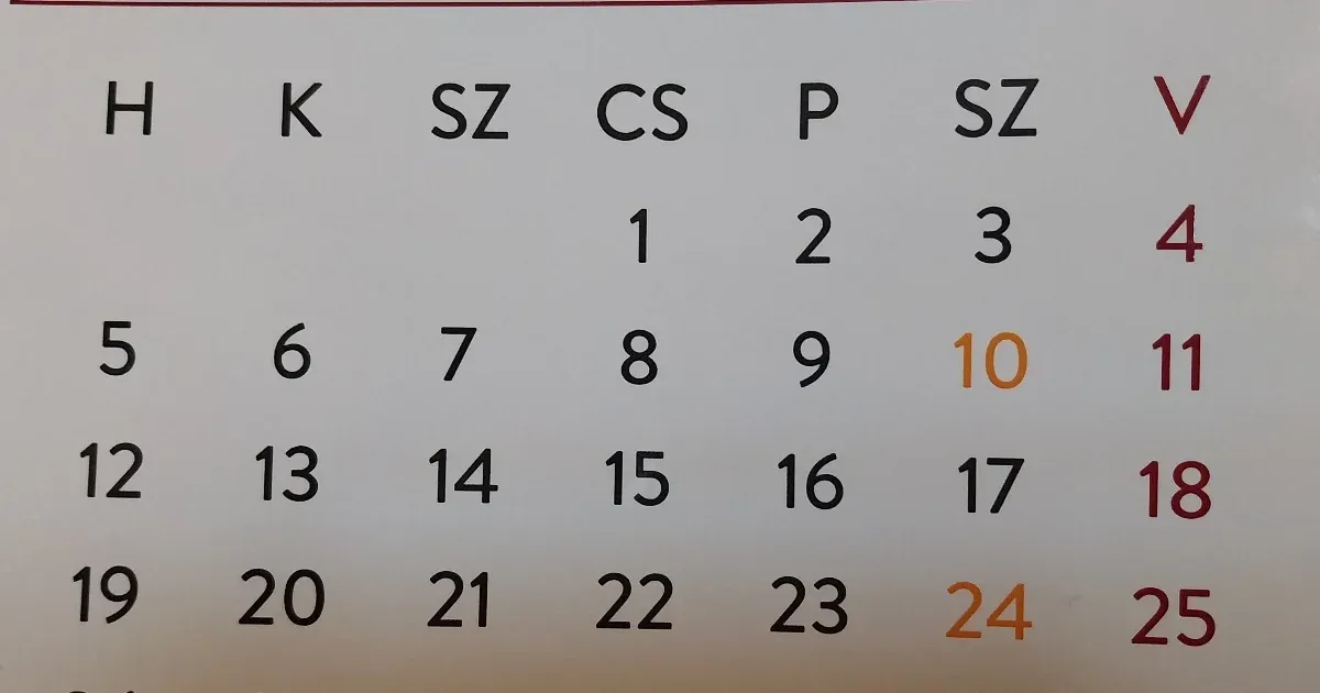 Ma senkinek sincs névnapja