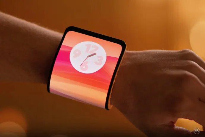 Karperecként a csuklóra hajlítható koncepciótelefont mutatott be a Motorola
