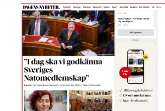 A svéd médiát sem hagyja hidegen, hogy a magyar Országgyűlés végre dönthet a svéd NATO-csatlakozás ratifikálásáról