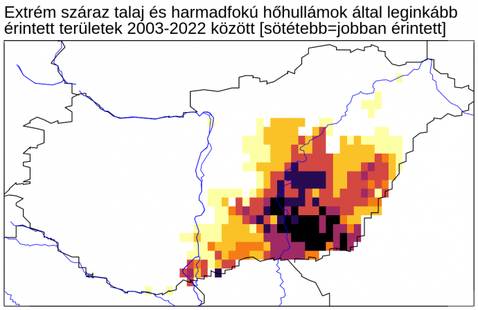 Forrás: Szabó Péter. Alapadatok: HungaroMet
