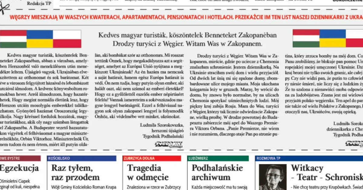 Egy lengyel hetilap szórólapokon teszi helyre a magyar propagandasajtó üzeneteit