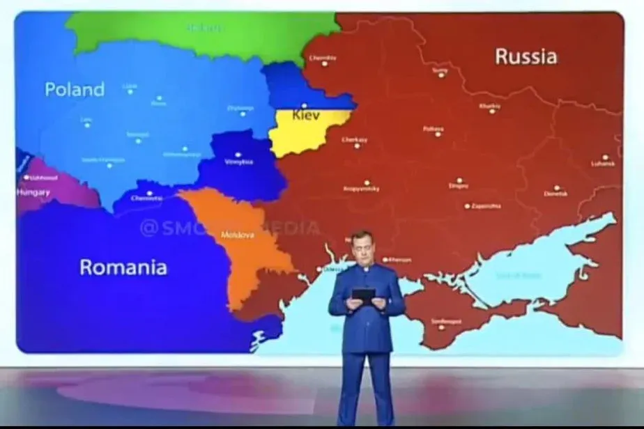 Hungary would get Transcarpathia according to Dmitry Medvedev's map