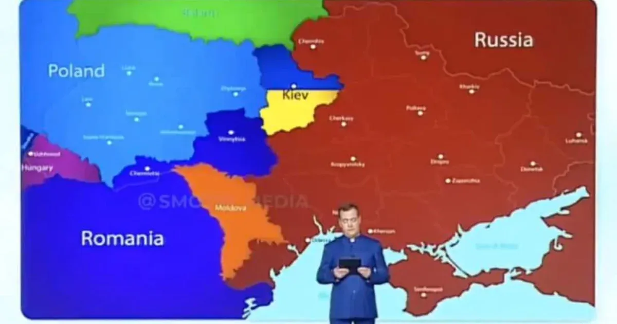 Hungary would get Transcarpathia according to Dmitry Medvedev’s map Hungary would get Transcarpathia according to Dmitry Medvedev’s map