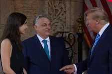 Orbán Viktort legkisebb lánya is elkísérte Trump rezidenciájára