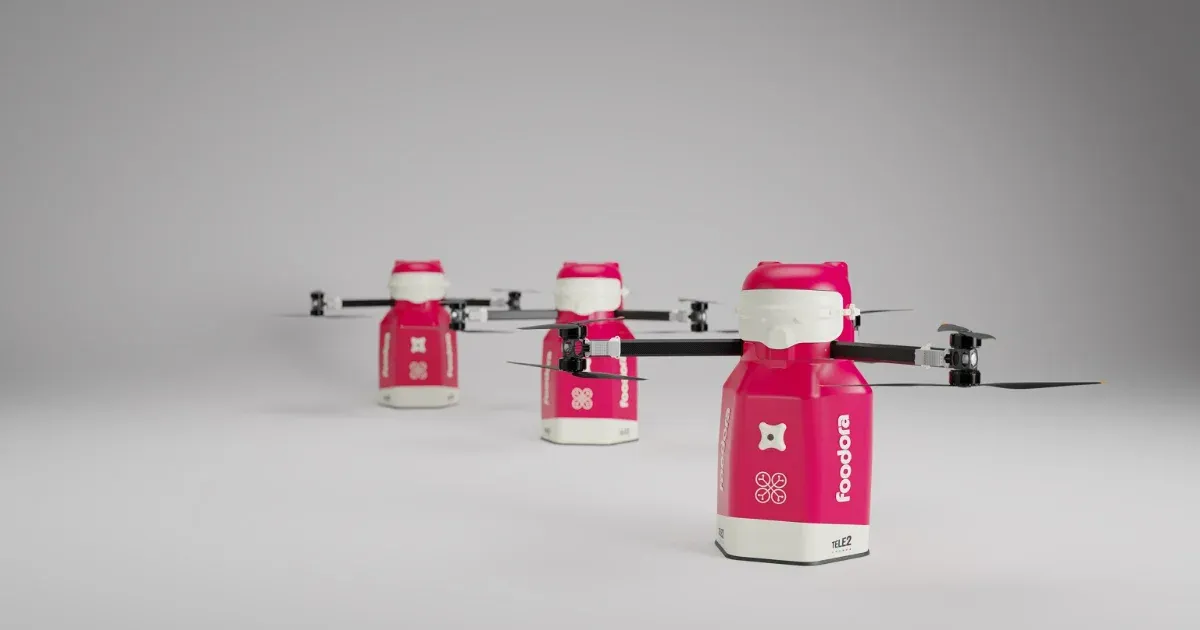 Drónos ételkiszállítással újít a foodora, Svédországban próbálják ki elsőként