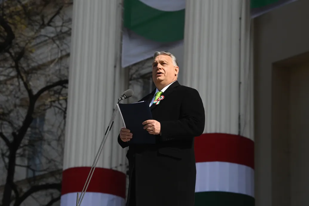 Orbán Viktor arról beszélt március 15-én, hogy elfoglalná Brüsszelt