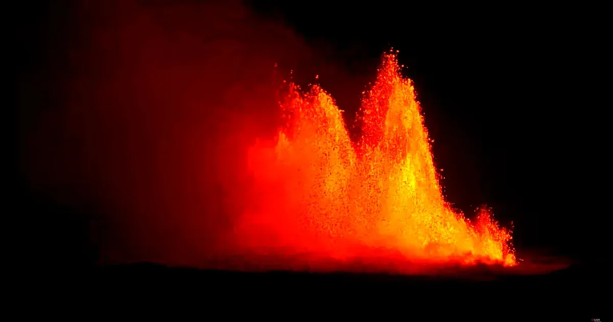 You can follow the ongoing volcanic eruption in Iceland on live video
