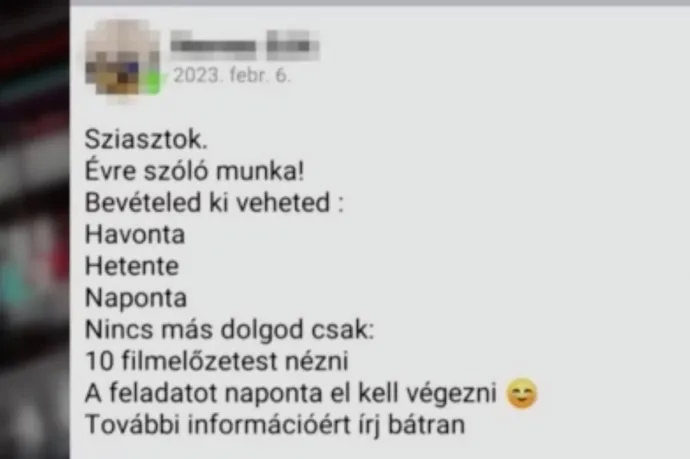 4000 ember dőlt be annak, hogy majd jól fog keresni filmelőzetesek nézegetésével