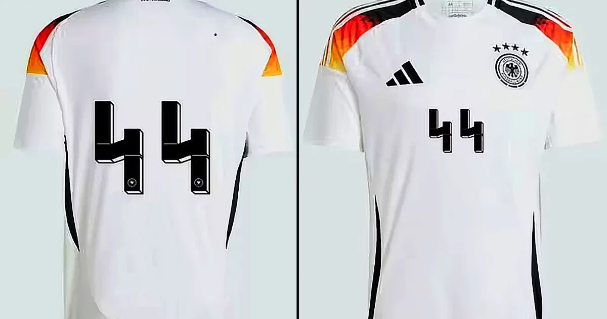 No se puede comprar una camiseta de la selección alemana por 44, porque el diseño de los números recuerda a las SS