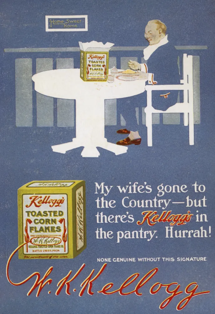 Kellogg's reklám az 1920-as évekből – Fotó: Fotosearch / Getty Images