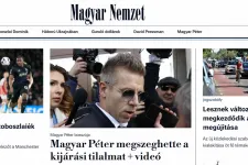 A Magyar Nemzet a kijárási tilalmat megszegő Magyar Péterről ír, de Varga Juditot kifelejtették a történtekből