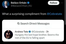Orbán Balázs a nőgyűlölő, nemi erőszakkal vádolt Andrew Tate Magyarország-dicséretéért is lehajolt