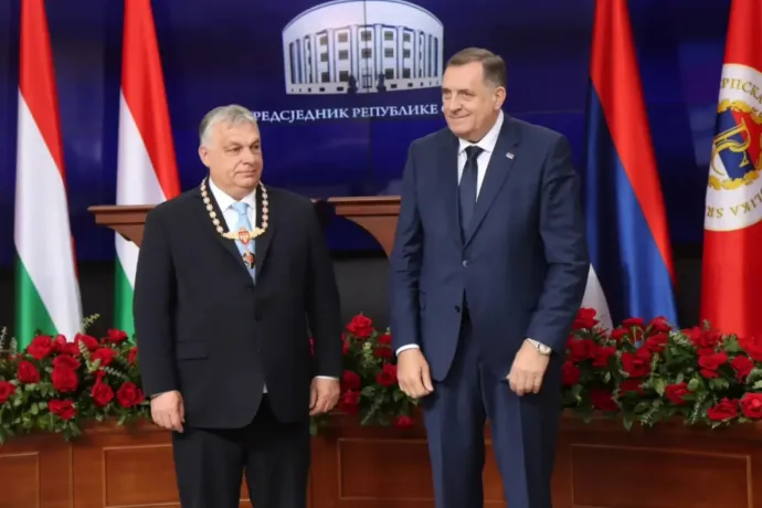 Orbán accepts award from Dodik, considers it an authorisation