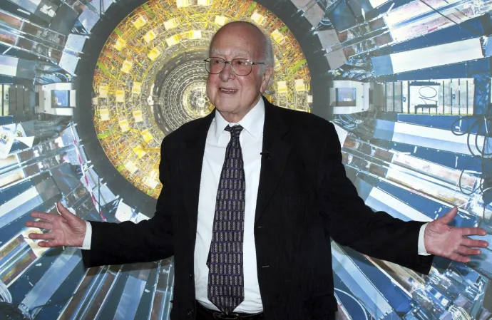 Peter Higgs Nobel-díjas brit elméleti fizikus a londoni Tudományos Múzeumban – Fotó: Sean Dempsey / PA Images / MTI