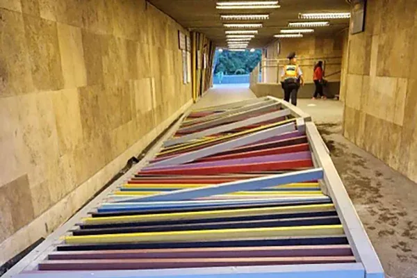 Ledőlt a Szentlélek téri, magyar kultúra napjára készült installáció