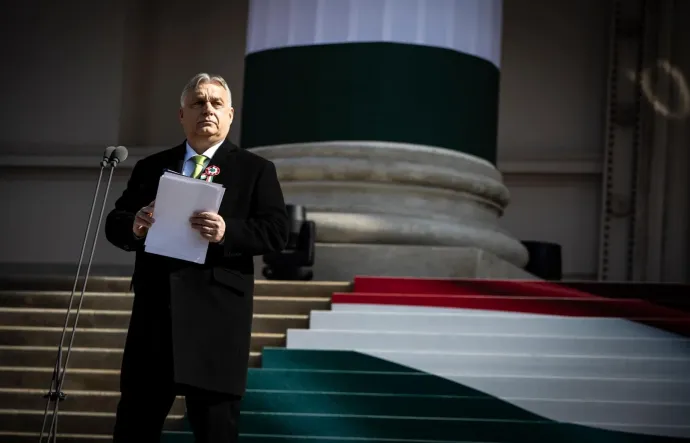 Orbán Viktor idén március 15-én azt mondta, „el kell foglalnunk Brüsszelt” – Forrás: Orbán Viktor Facebook-oldala