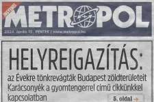 Helyreigazítást közölt a Metropol, valótlanságokat állítottak a fővárosi gyomhelyzetről