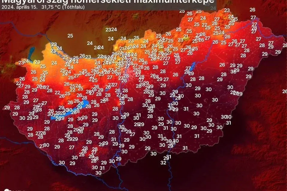 Kiszomboron 31,4 fokot mértek, aztán jöhetnek a fagyok