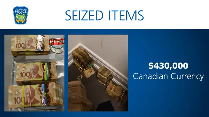 Items seized - Photography: Peel Police