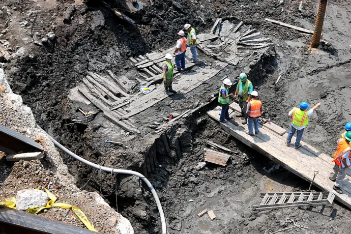 A World Trade Center romjai alatt találtak egy 18. századi hajóroncsot