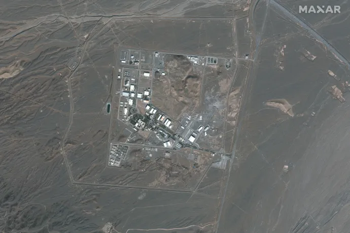 Műholdképen az iráni Natanz nukleáris létesítmény – Fotó: Maxar / AFP