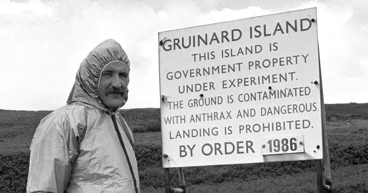 A brit Anthrax-sziget titkos katonai kísérlete