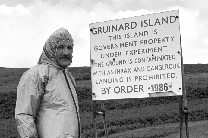 A brit Anthrax-sziget titkos katonai kísérlete
