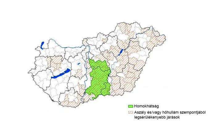 A Duna-Tisza közi Homokhátság az ország területének egytizede – Forrás: OFTK