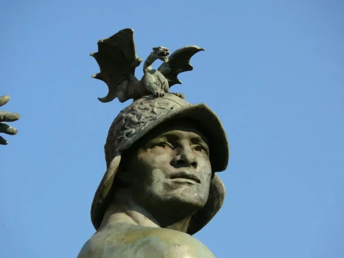 A Harckészség allegorikus alakja – Fotó: Domokdr / Wikipédia