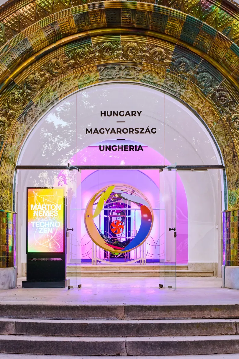 A magyar pavilon a velencei Biennálén, 2024. április 18-án – Fotó: Ludwig Múzeum / MTI