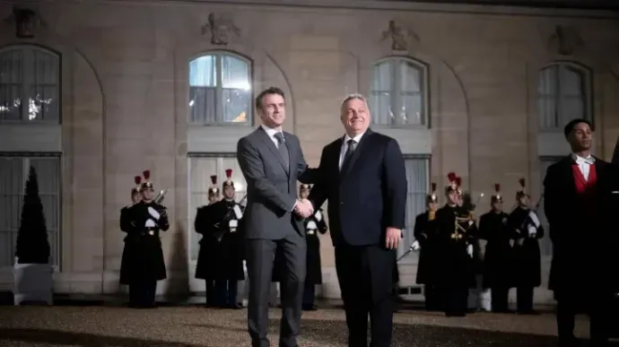 Orbán with Macron in March 2023 – Source: Viktor Orbán's FB page