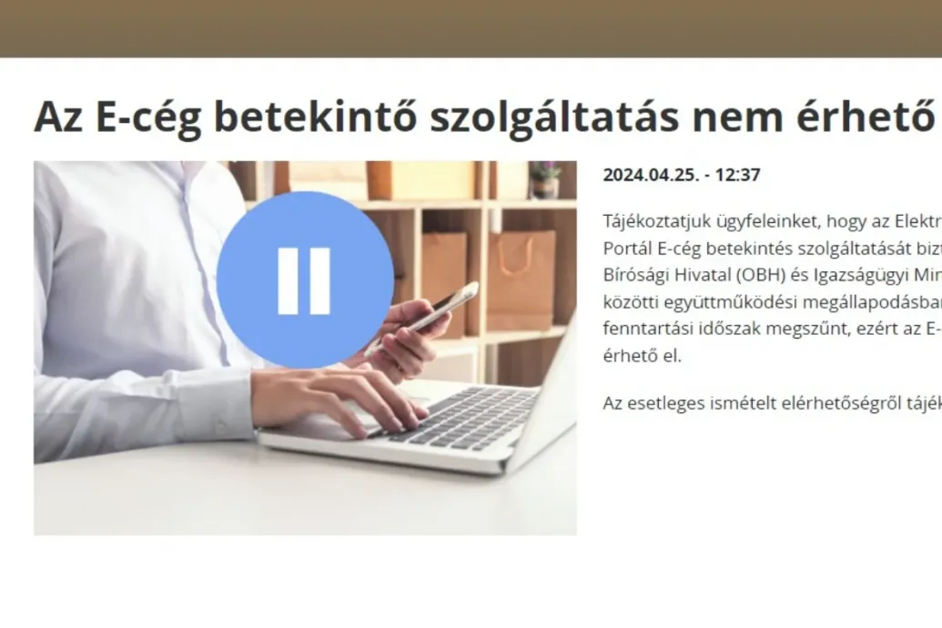 Megszűnt az ingyenes online cégbetekintő, amit EU-s százmilliókból fejlesztettek
