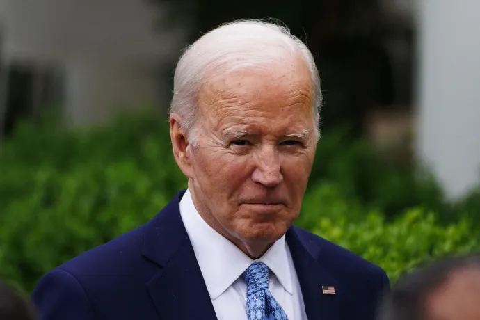 Joe Biden amerikai elnök 2024. május 6-án – Fotó: Aaron Schwartz / NurPhoto / NurPhoto via AFP