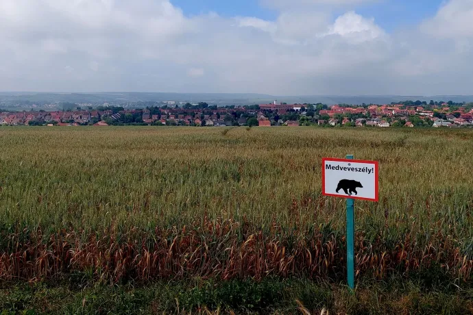 Figyelmeztető tábla Aszód határában – Fotó: Aszód Város / Facebook