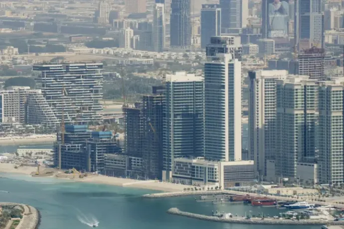 One at Palm Jumeirah is on the left – Photo: Ole Martin Wold