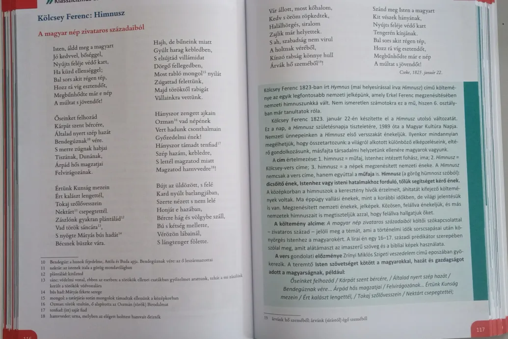 Három hiba is csúszott a Himnusz szövegébe a hetedikes irodalom tankönyvben, az Oktatási Hivatal szerint nyomdahiba történt