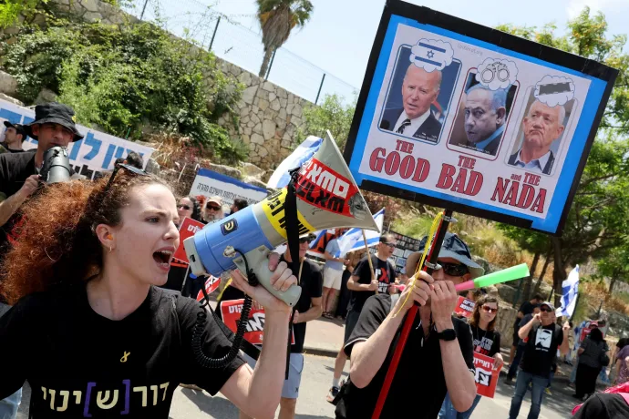 Új haditervet akar Netanjahu ellenfele, különben kilép a háborús kabinetből