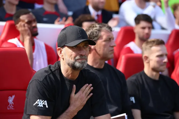 Jürgen Klopp a könnyeivel küszködve hallgatta a Liverpool himnuszát az utolsó meccsén