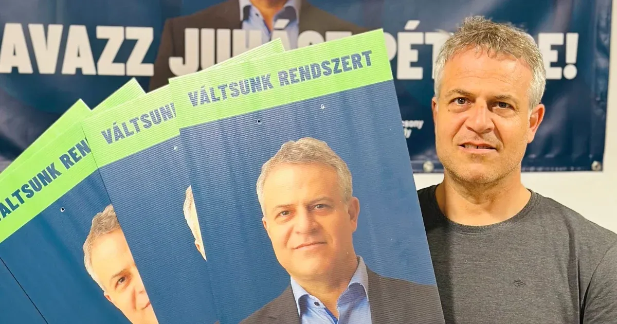 Juhász Péter a Tiborcz-adó bevezetésével kampányol a belvárosban