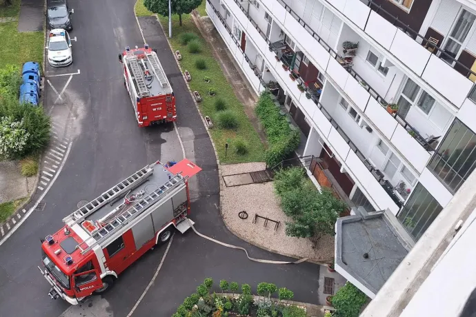 Gázrobbanás történt a tapolcai Y-házak egyik lakásában, egy embert kórházba vittek