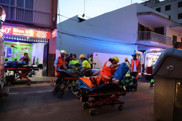 Összeomlott egy épület Mallorcán, négyen meghaltak