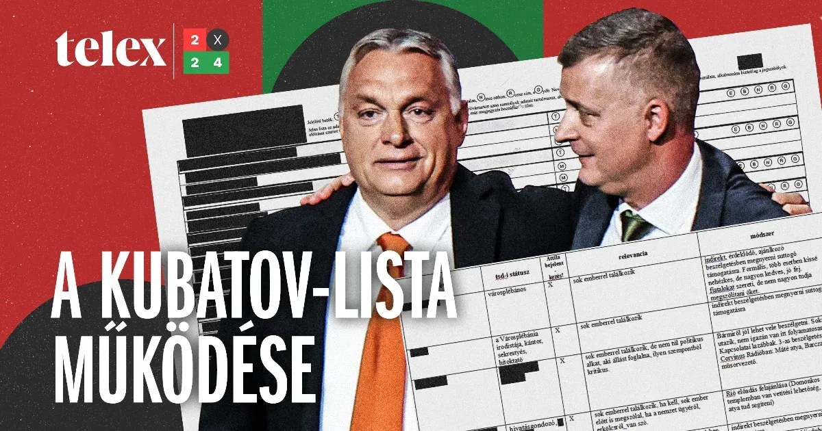 Bemutatjuk, hogyan működik a Kubatov-lista