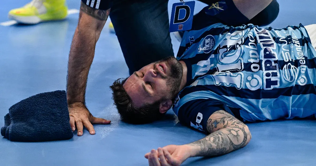 Eltört Dean Bombac állkapcsa a kézilabdadöntőn, a Szeged eljárást kezdeményez a Veszprém játékosával szemben
