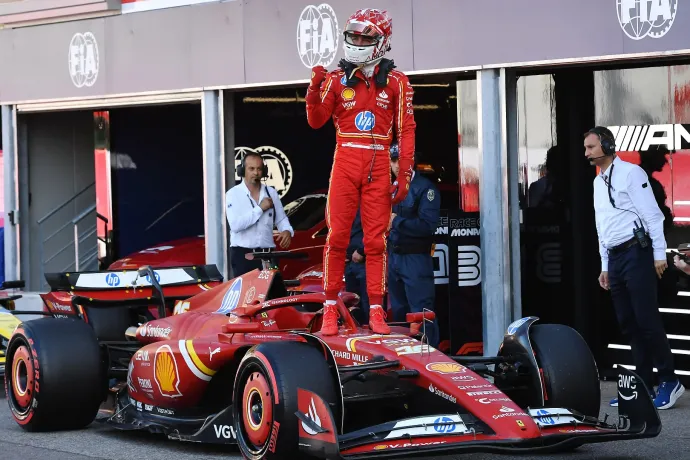 Forma-1: Leclerc nyerte a Monacói Nagydíj időmérőjét, Verstappen csak a hatodik